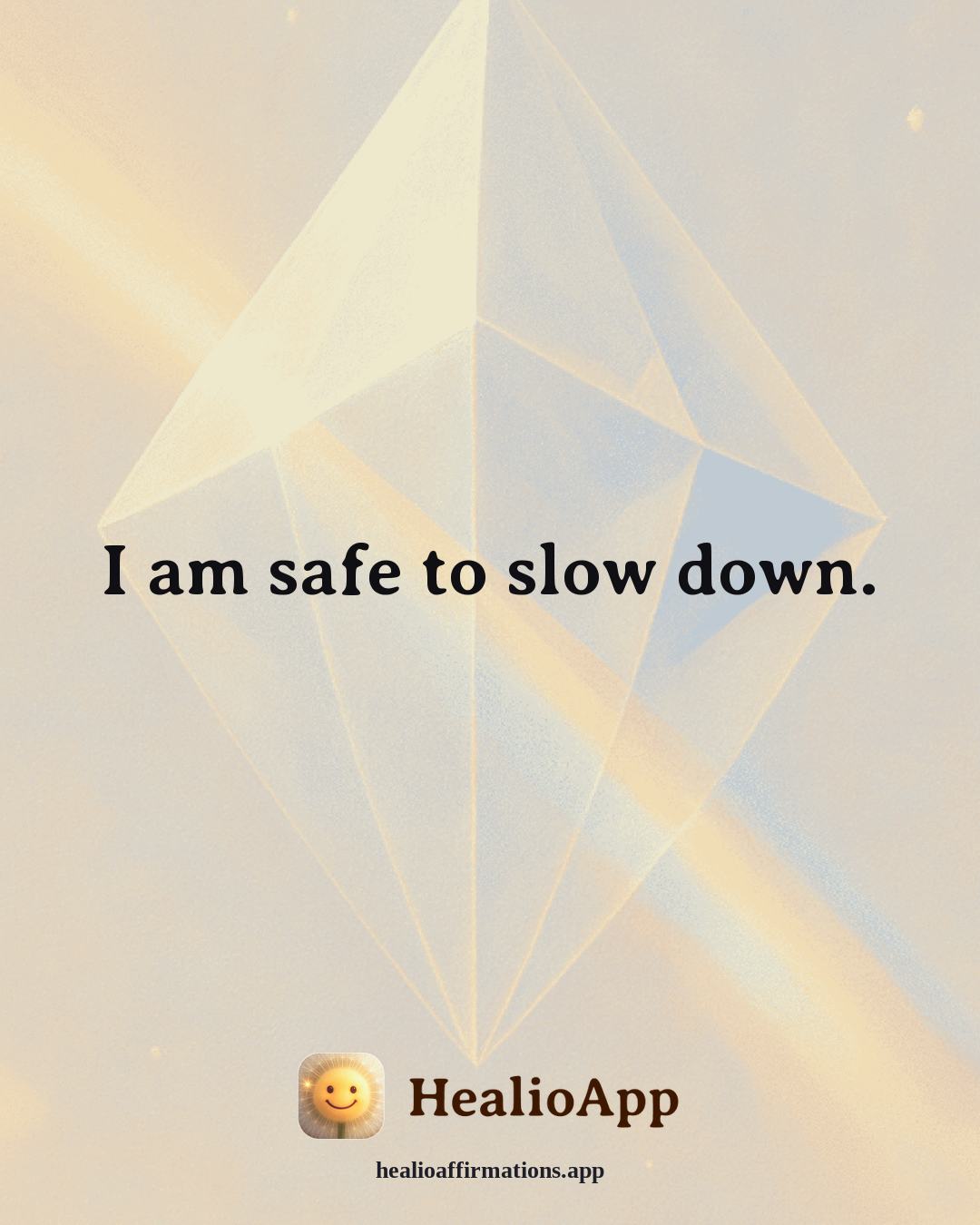 Fatigue & Low Energy affirmation: I am safe to slow down. — Healio