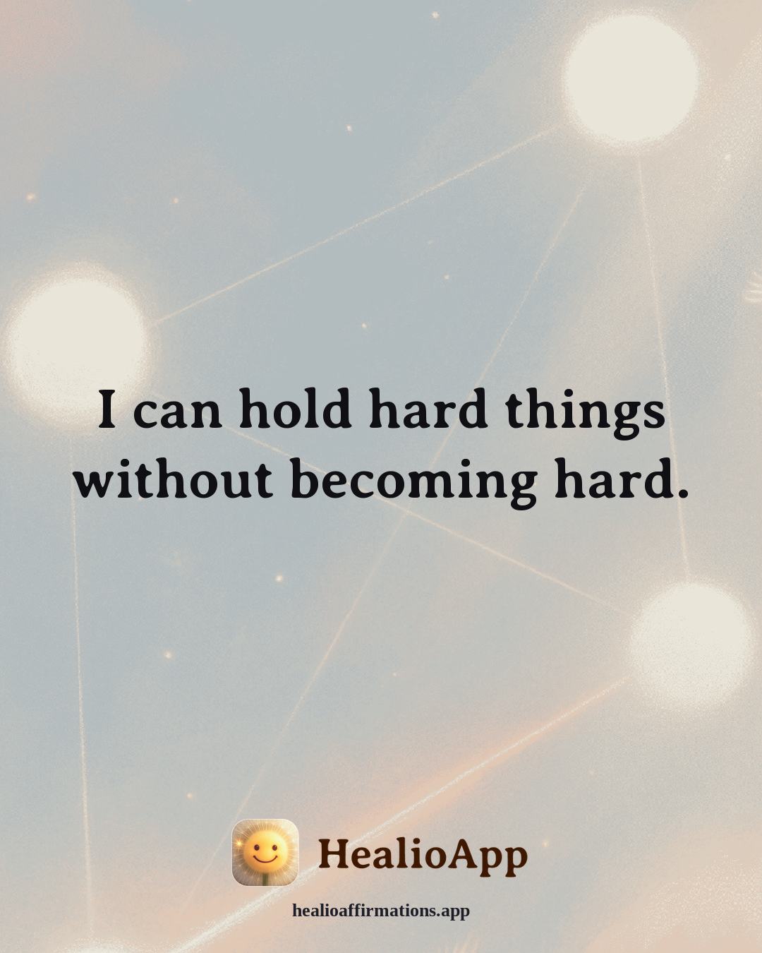 Forgiveness affirmation: I can hold hard things without becoming hard. — Healio