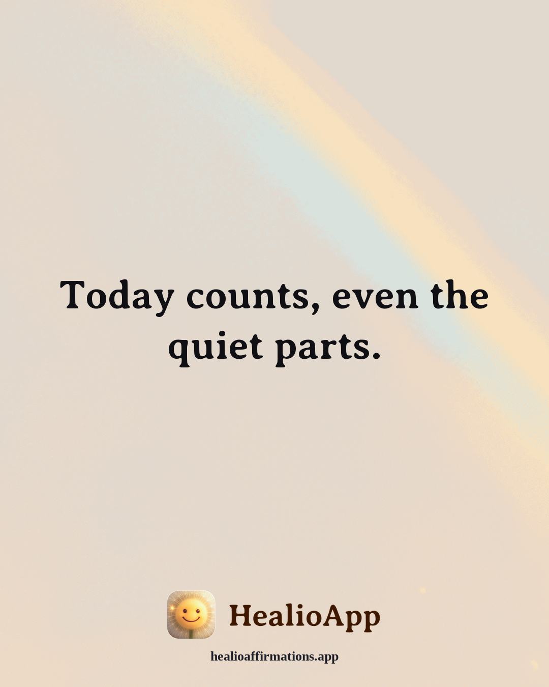 Insomnia Recovery affirmation: Today counts, even the quiet parts. — Healio