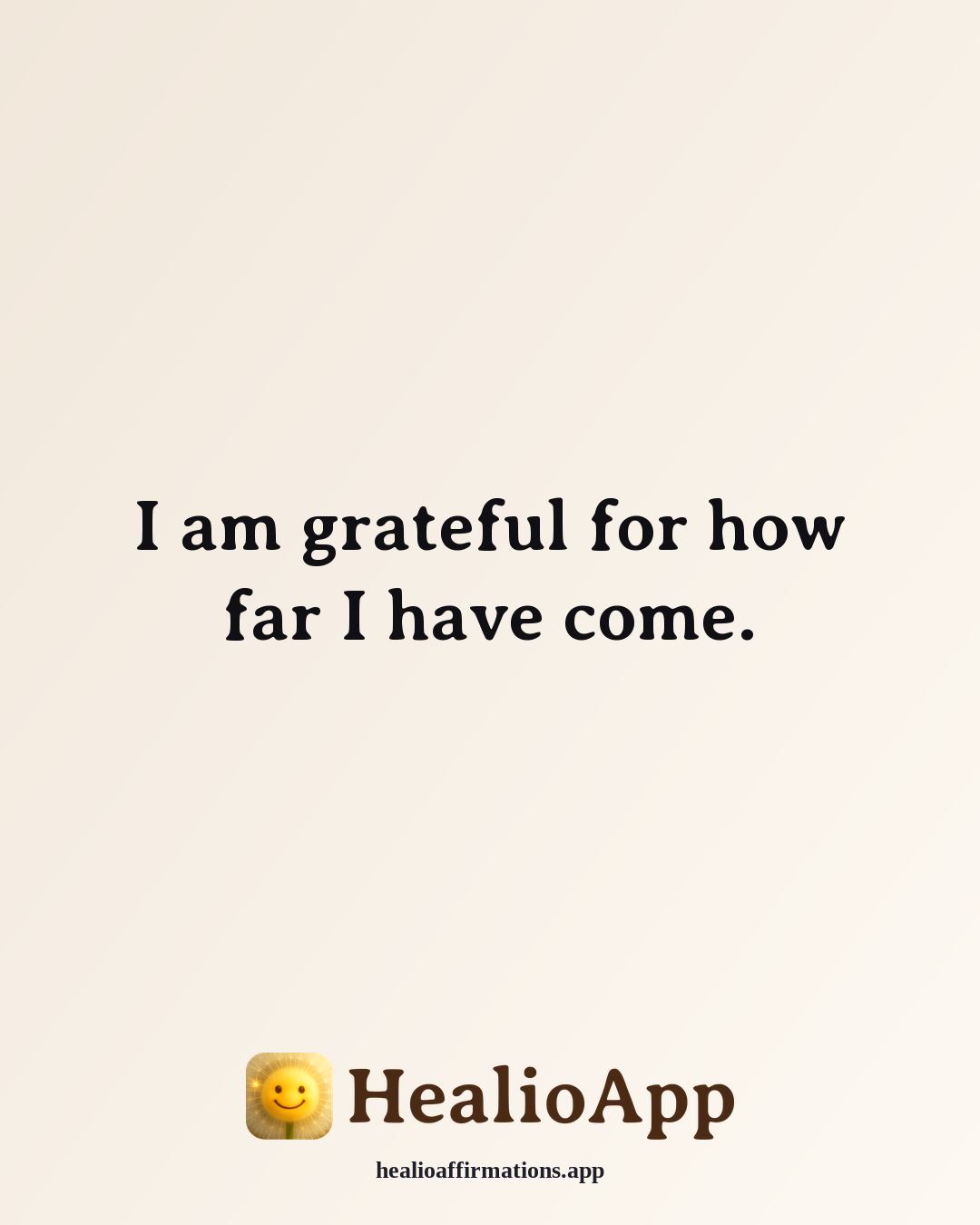 Lavendaire-Style affirmation: I am grateful for how far I have come. — Healio