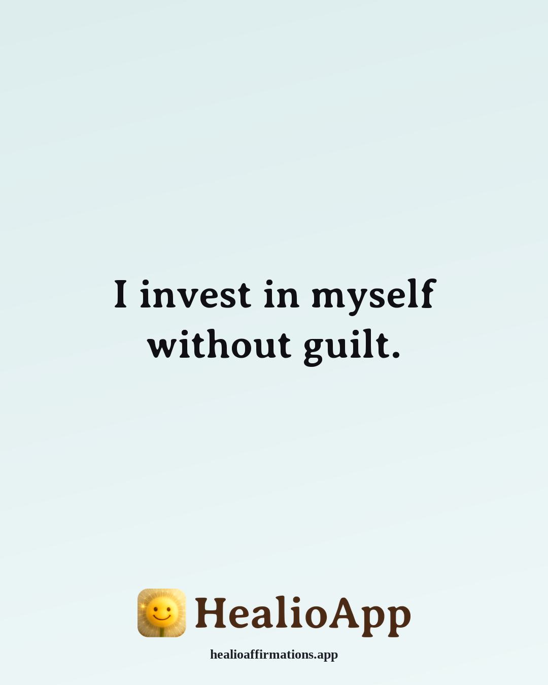 Lavendaire-Style affirmation: I invest in myself without guilt. — Healio