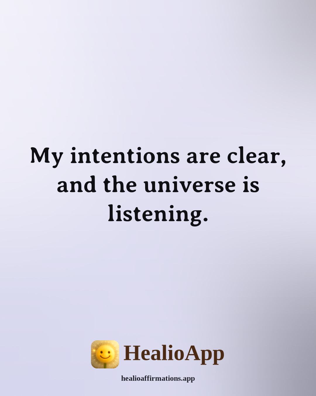Lions Gate Portal affirmation: My intentions are clear, and the universe is listening. — Healio