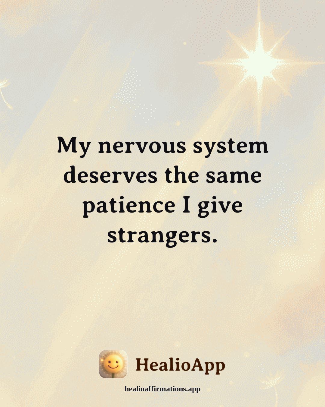 Loneliness affirmation: My nervous system deserves the same patience I give strangers. — Healio