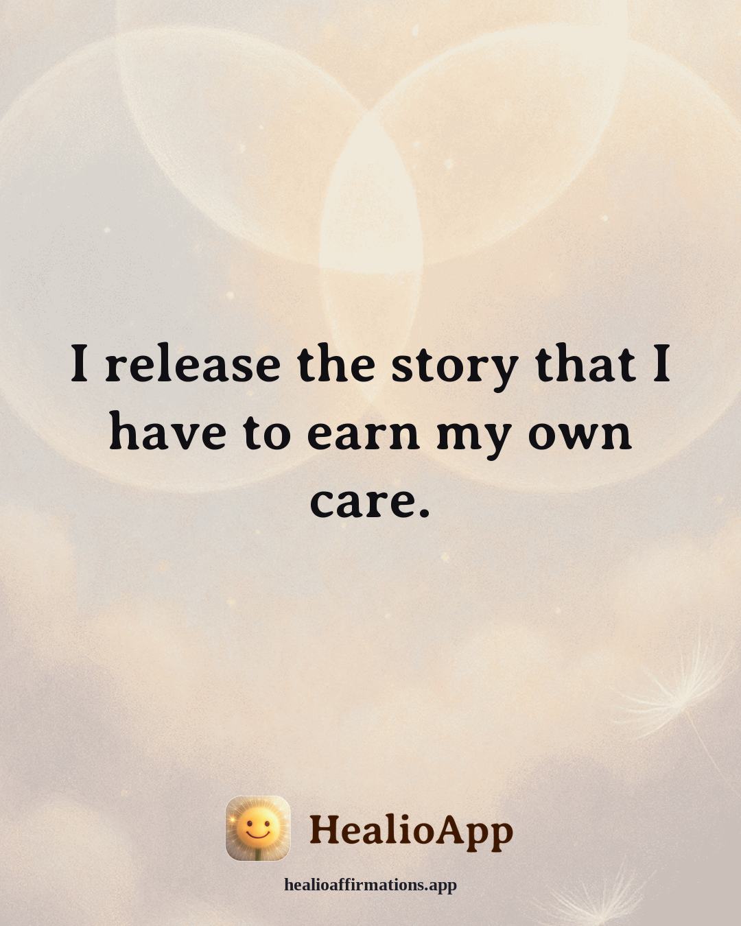 Parenting affirmation: I release the story that I have to earn my own care. — Healio