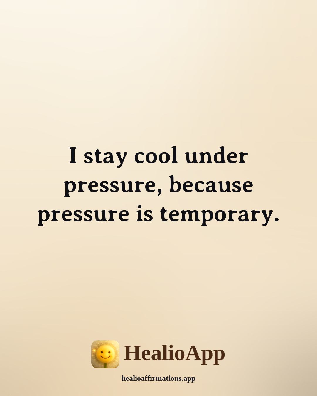 Snoop Dogg affirmation: I stay cool under pressure, because pressure is temporary. — Healio