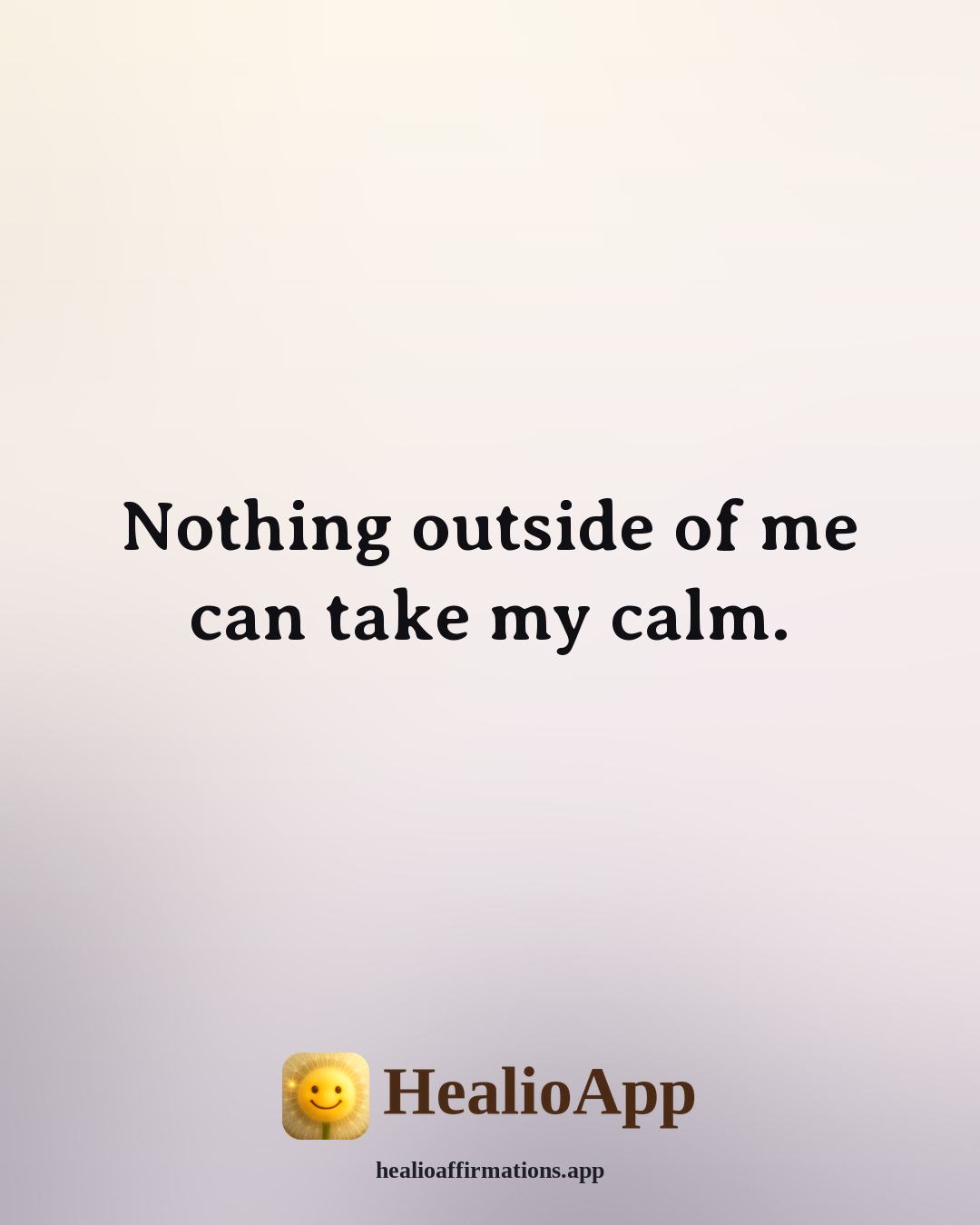 Snoop Dogg affirmation: Nothing outside of me can take my calm. — Healio