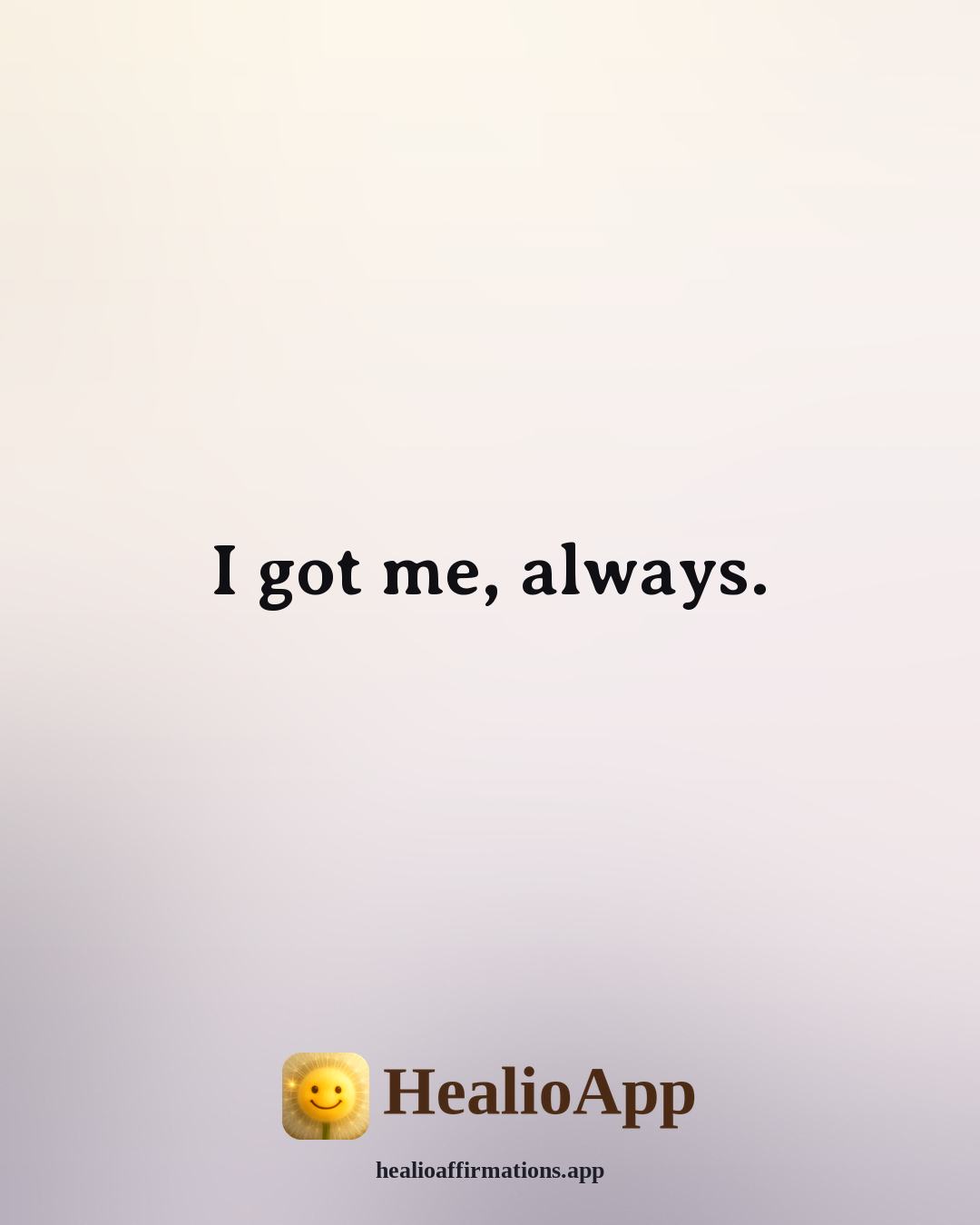 Snoop Dogg affirmation: I got me, always. — Healio