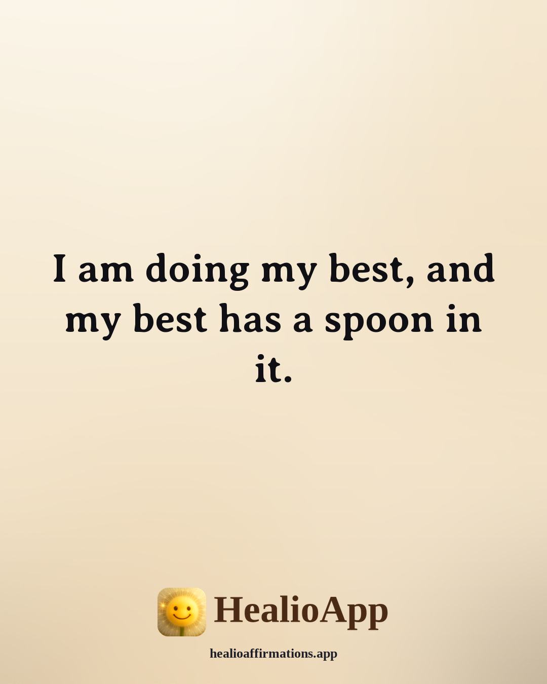 Yogurt Male affirmation: I am doing my best, and my best has a spoon in it. — Healio